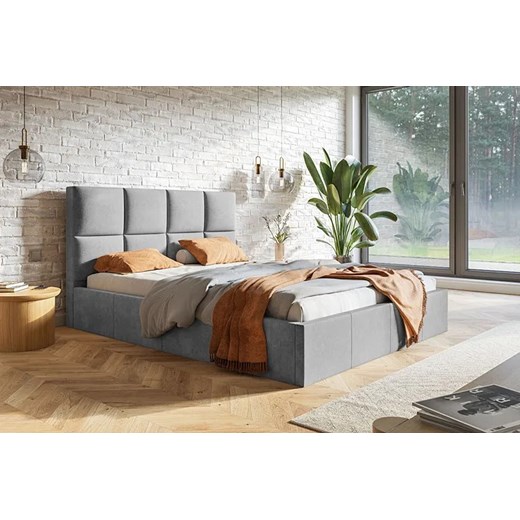 Tapicerowane łóżko dwuosobowe 140x200 Nikos 3X - 36 kolorów Elior One Size Edinos.pl