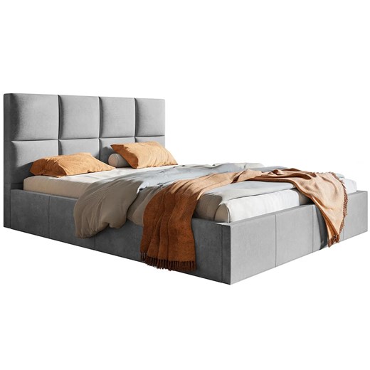 Tapicerowane łóżko dwuosobowe 140x200 Nikos 3X - 36 kolorów Elior One Size Edinos.pl