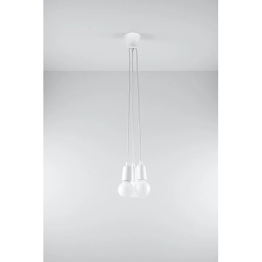 Biała industrialna lampa wisząca zwisy - EX542-Diegi Lumes One Size Edinos.pl