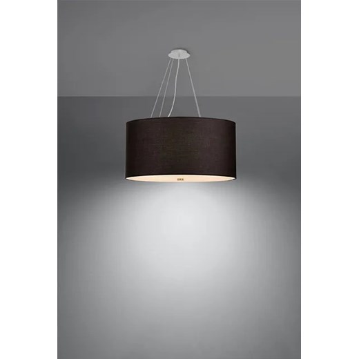 Czarny regulowany żyrandol z abażurem 70 cm - EX691-Otti Lumes One Size Edinos.pl