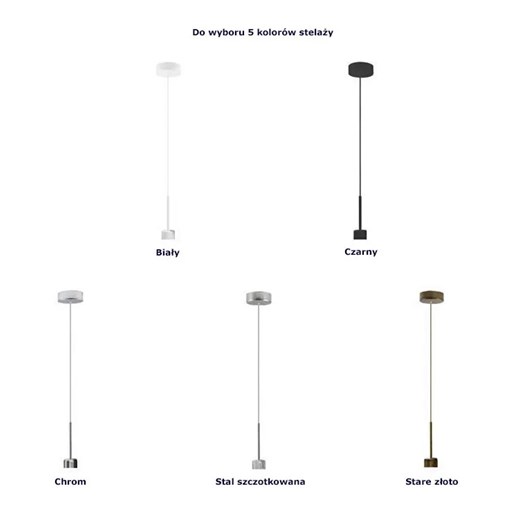 Okrągły żyrandol nad stół 60 cm - EX870-Sintrox - wybór kolorów Lumes One Size Edinos.pl