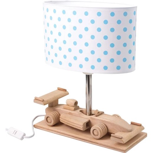 Biało-niebieska lampka nocna dziecięca auto - S191-Texan Lumes One Size Edinos.pl