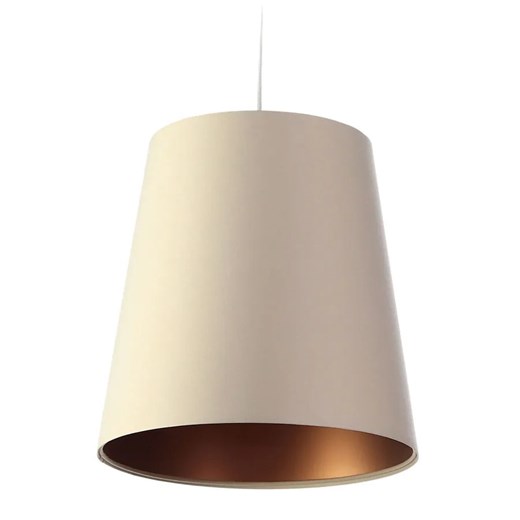 Kremowo-miedziana lampa wisząca z abażurem - S405-Arva Lumes One Size Edinos.pl