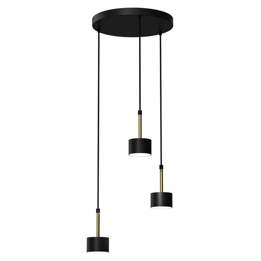 Czarno-złota wisząca lampa do kuchni - N022-Circile Lumes One Size Edinos.pl