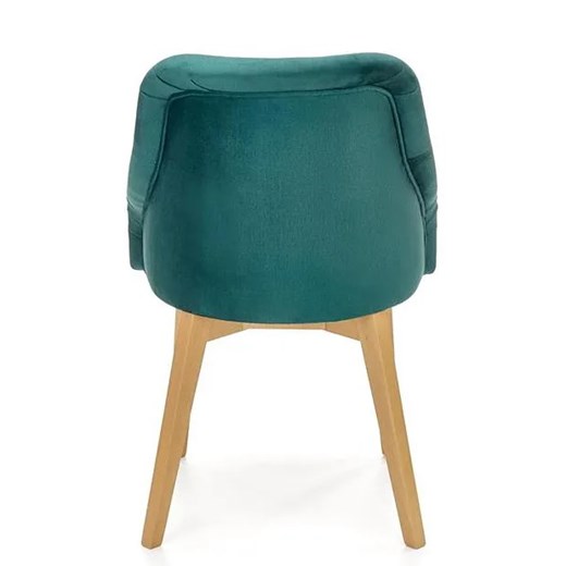Zielone tapicerowane krzesło drewniane - Altex 2X Elior One Size Edinos.pl