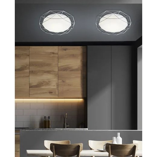 Plafon do sypialni z efektem nocnego nieba chrom - K070-Lyra Lumes One Size Edinos.pl
