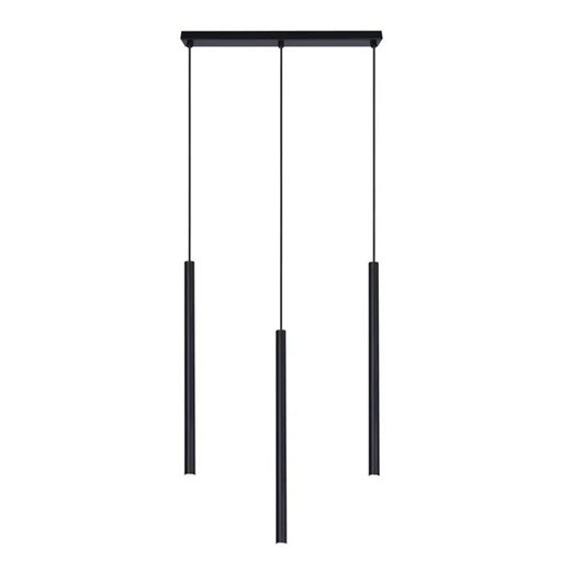 Czarna potrójna lampa wisząca tuba - S811 A8-Z79 ze sklepu Edinos.pl w kategorii Lampy wiszące - zdjęcie 172321080