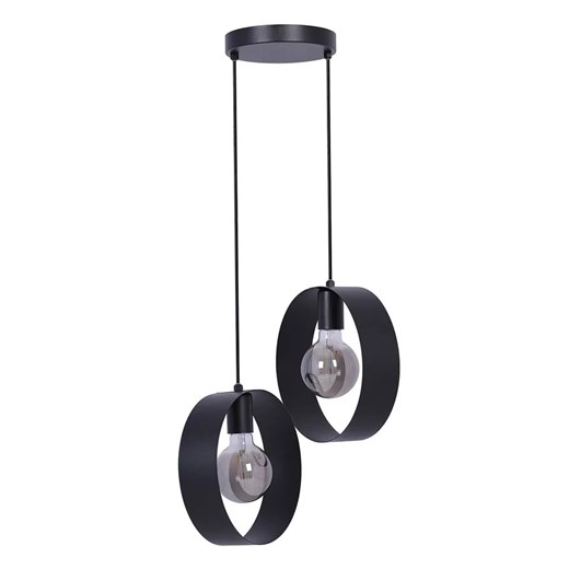 Czarna loftowa lampa wisząca metalowa - S901-Edana ze sklepu Edinos.pl w kategorii Lampy wiszące - zdjęcie 172321280