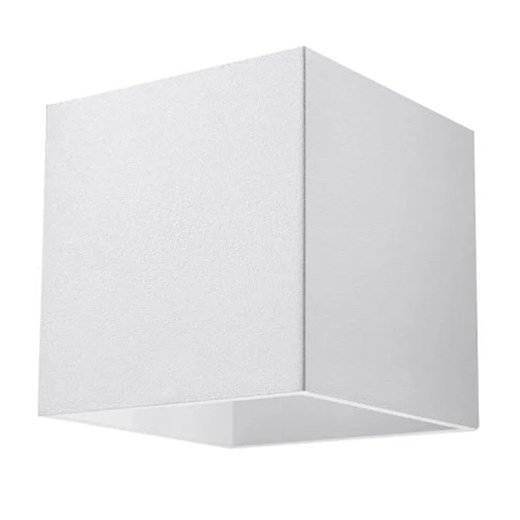 Biały minimalistyczny kinkiet kostka - A119-Raxo ze sklepu Edinos.pl w kategorii Lampy ścienne - zdjęcie 172321463
