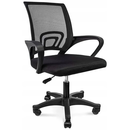 Czarne krzesło obrotowe do biurka - Azon 4X Elior One Size Edinos.pl