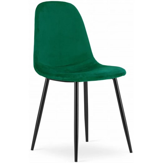 Zestaw zielonych krzeseł kuchennych 4 szt. - Rosato ze sklepu Edinos.pl w kategorii Krzesła - zdjęcie 172322110