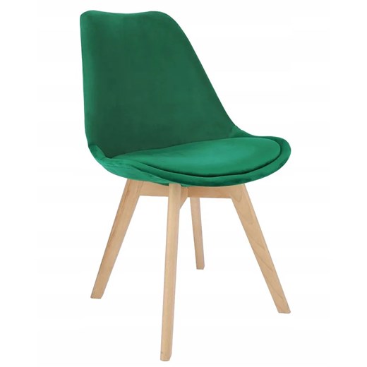 Zielone nowoczesne krzesło welurowe - Anio Elior One Size Edinos.pl