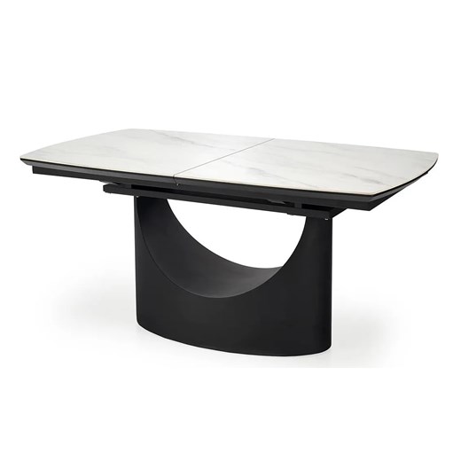 Duży rozkładany stół z blatem imitującym marmur - Medox ze sklepu Edinos.pl w kategorii Stoły - zdjęcie 172322644