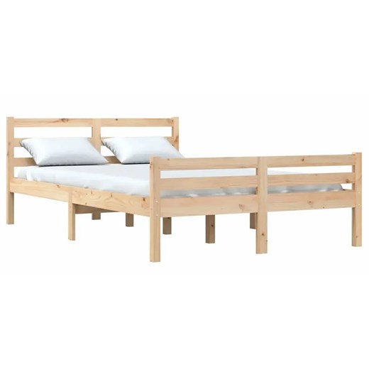 Podwójne łóżko z naturalnej sosny 140x200 - Aviles 5X ze sklepu Edinos.pl w kategorii Łóżka i materace - zdjęcie 172322722