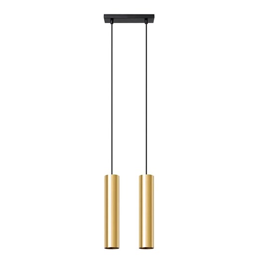 Złota podwójna lampa wisząca sople - A415 C4-E01 ze sklepu Edinos.pl w kategorii Lampy wiszące - zdjęcie 172322840