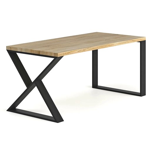 Drewniany stół w stylu industrialnym 150 x 70 - Akmi Elior One Size Edinos.pl