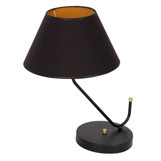 Czarna lampka nocna - K369 S8-K93 ze sklepu Edinos.pl w kategorii Lampy stołowe - zdjęcie 172322981