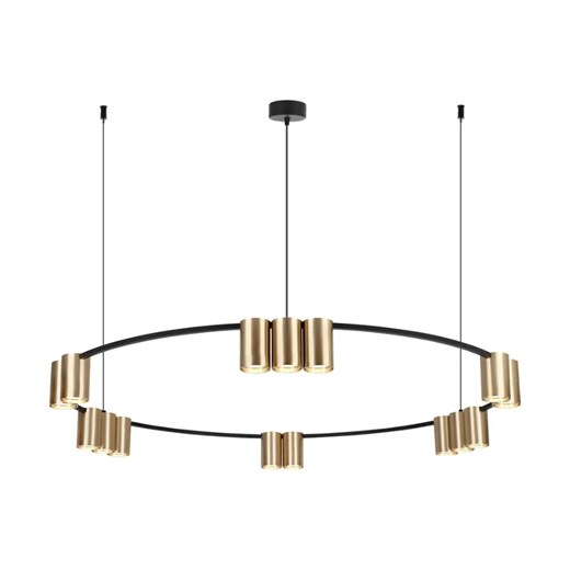 Lampa wisząca ze złotymi kloszami - K407-Tyos Lumes One Size Edinos.pl