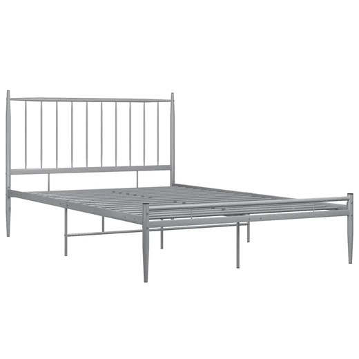 Szare metalowe łóżko industrialne 120x200 cm - Bumlo ze sklepu Edinos.pl w kategorii Łóżka i materace - zdjęcie 172323312
