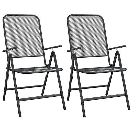 Metalowy zestaw dwóch krzeseł do ogrodu - Lirillo Elior One Size Edinos.pl