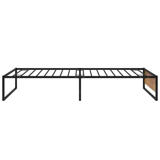 Czarne metalowe łózko pojedyncze 90x200 cm - Fervix Elior One Size Edinos.pl