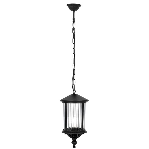 Czarna zewnętrzna lampa wisząca na taras - A450 L4-G08 ze sklepu Edinos.pl w kategorii Oświetlenie ogrodowe - zdjęcie 172323584
