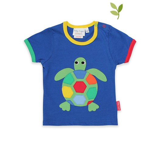 Toby Tiger Koszulka w kolorze niebieskim ze wzorem ze sklepu Limango Polska w kategorii T-shirty chłopięce - zdjęcie 172324830