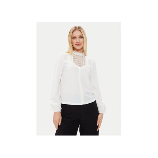 Morgan Bluzka 241-TRIL Biały Regular Fit ze sklepu MODIVO w kategorii Bluzki damskie - zdjęcie 172325533