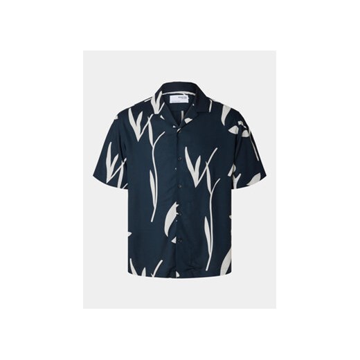 Selected Homme Koszula Slhrelax-Rajesh 16091066 Granatowy Relaxed Fit ze sklepu MODIVO w kategorii Koszule męskie - zdjęcie 172325813