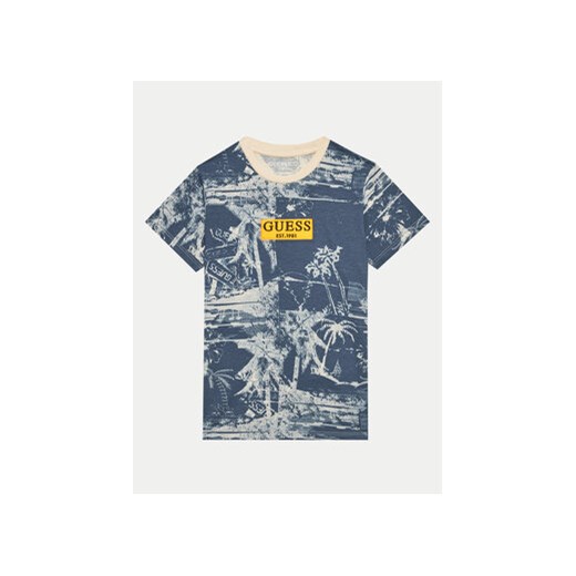 Guess T-Shirt L4GI07 K8HM3 Granatowy Regular Fit ze sklepu MODIVO w kategorii T-shirty chłopięce - zdjęcie 172325814