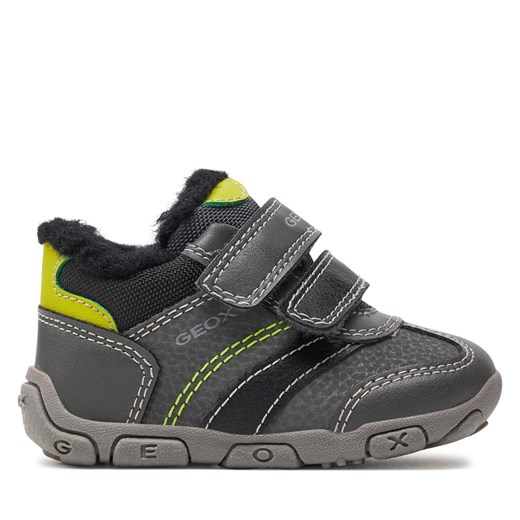 Sneakersy Geox B Balu' B.A B1636A 0CEME C1267 Dk Grey/Lime ze sklepu eobuwie.pl w kategorii Buty dziecięce - zdjęcie 172326354
