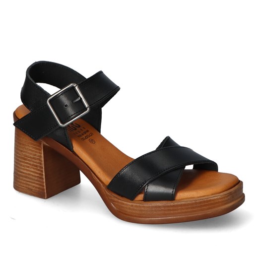 Sandały Hee 24541 Czarne lico ze sklepu Arturo-obuwie w kategorii Sandały damskie - zdjęcie 172327113