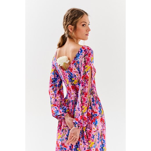Sukienka z pękniętym rękawem Blossom Beauty XS ze sklepu NAOKO w kategorii Sukienki - zdjęcie 172327184
