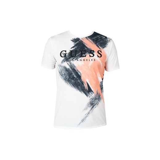Guess T-Shirty "Pent" | X3GI04KBR42 | Mężczyzna | Biały Guess XL promocja ubierzsie.com