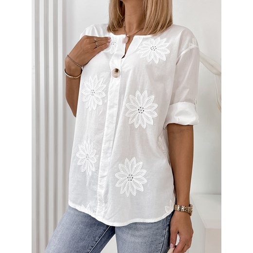 bluzka verve biała uni ze sklepu UBRA w kategorii Bluzki damskie - zdjęcie 172328564