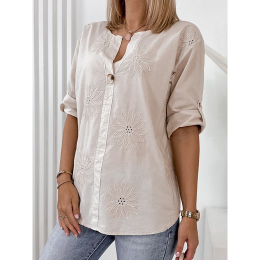 bluzka verve beżowa uni ze sklepu UBRA w kategorii Bluzki damskie - zdjęcie 172328574