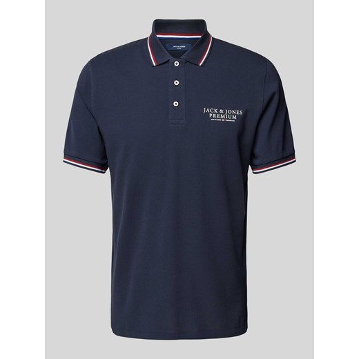 Koszulka polo z nadrukiem z logo ze sklepu Peek&Cloppenburg  w kategorii T-shirty męskie - zdjęcie 172329702