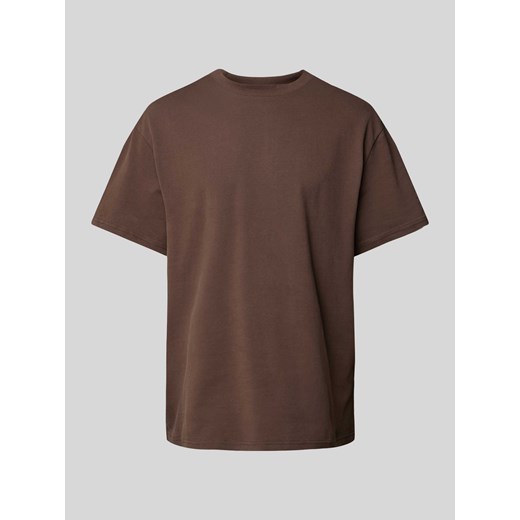 T-shirt z prążkowanym,okrągłym dekoltem model ‘HARVEY’ ze sklepu Peek&Cloppenburg  w kategorii T-shirty męskie - zdjęcie 172329910