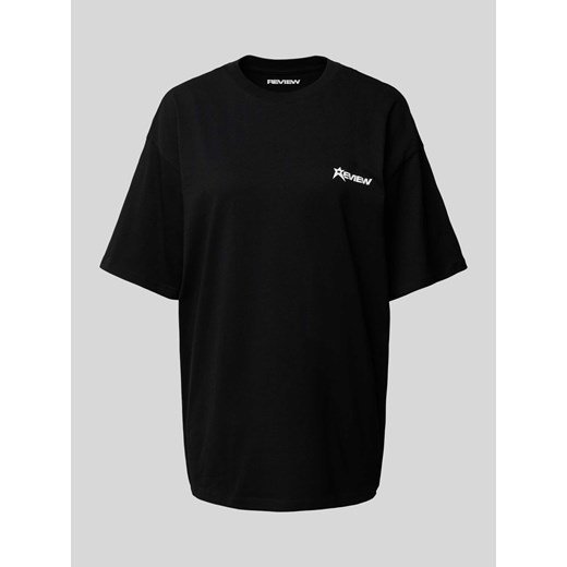 T-shirt o kroju oversized z nadrukiem z logo ze sklepu Peek&Cloppenburg  w kategorii Bluzki damskie - zdjęcie 172330020