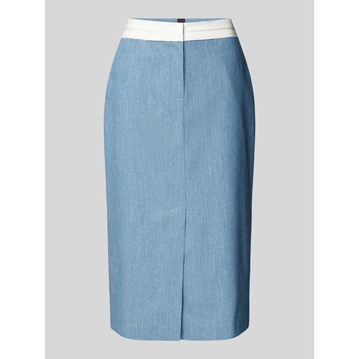 Spódnica midi z tkaniny stylizowanej na denim ze sklepu Peek&Cloppenburg  w kategorii Spódnice - zdjęcie 172330043
