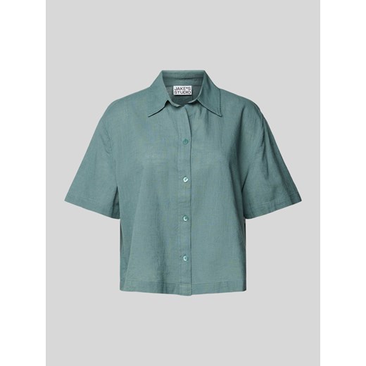 Bluzka z wykładanym kołnierzem ze sklepu Peek&Cloppenburg  w kategorii Koszule damskie - zdjęcie 172330072