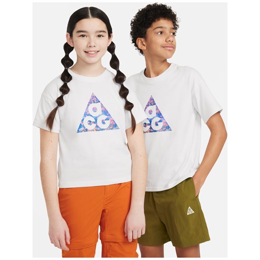 T-shirt dla dużych dzieci Nike ACG - Biel ze sklepu Nike poland w kategorii T-shirty chłopięce - zdjęcie 172330182