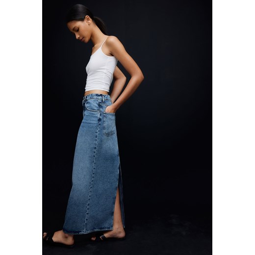 H & M - Długa spódnica dżinsowa - Niebieski H & M 44 H&M