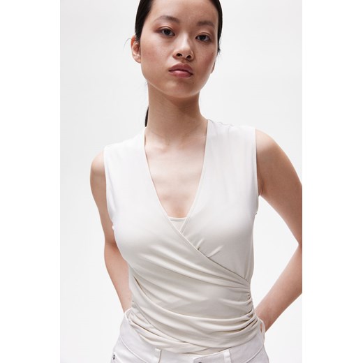 H & M - MAMA Top dla karmiącej - Beżowy ze sklepu H&M w kategorii Bluzki ciążowe - zdjęcie 172330521