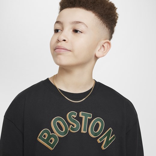 T-shirt z długim rękawem dla dużych dzieci (chłopców) Max90 Nike NBA Boston Nike S Nike poland