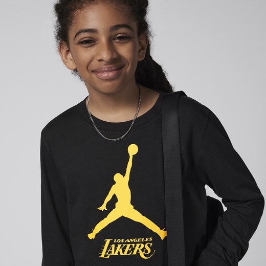 T-shirt z długim rękawem dla dużych dzieci (chłopców) Jordan NBA Los Angeles Jordan S Nike poland
