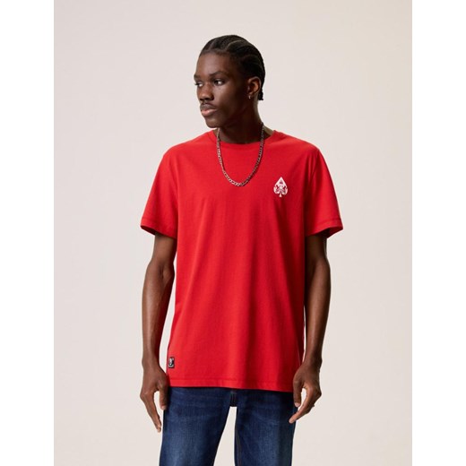 Koszulka CARD 01 Czerwony S ze sklepu Diverse w kategorii T-shirty męskie - zdjęcie 172332284