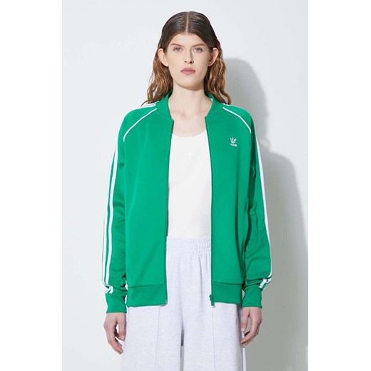 adidas Originals bluza damska kolor zielony z aplikacją  IK4030 ze sklepu PRM w kategorii Bluzy damskie - zdjęcie 172332554