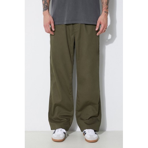 Human Made spodnie Easy Pants męskie kolor zielony proste HM27PT003 ze sklepu PRM w kategorii Spodnie męskie - zdjęcie 172333674