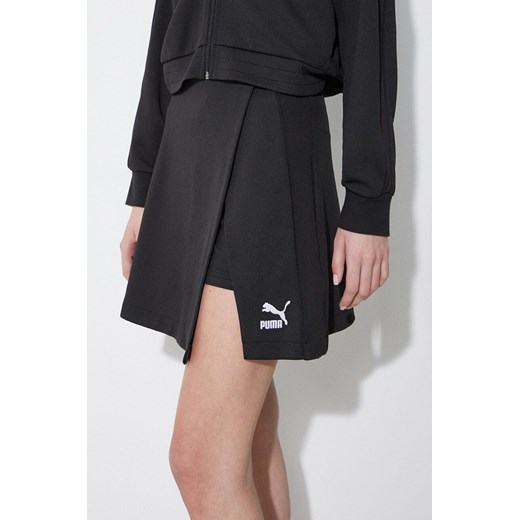 Puma spódnicospodnie T7 kolor czarny z aplikacją medium waist 624542 ze sklepu PRM w kategorii Szorty - zdjęcie 172333744